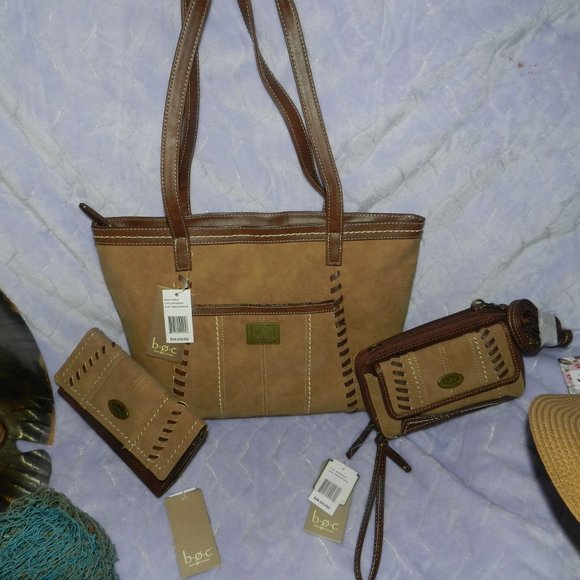 BOC Handbags - BOC by Born Vegan Leather Foakley Tote Tan Shoulder bag  NWT!
